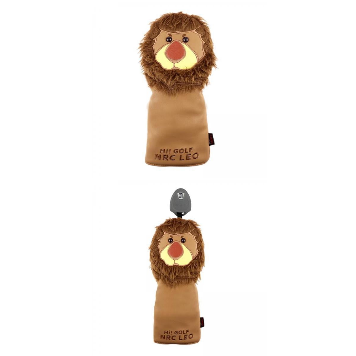 harayaa 2pcs Cute Golf Club Driver Headcover PU Leather Golf Head Covers Golf Accs