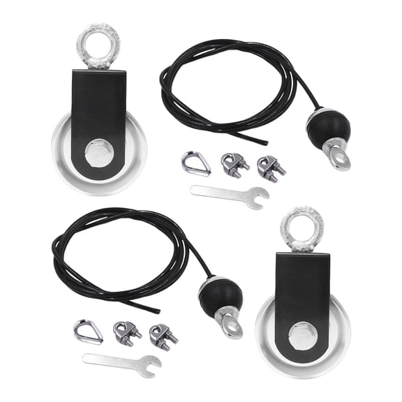 harayaa 2pcs Fitness DIY Pulley Cables Machine System Biceps Triceps LAT Pulley