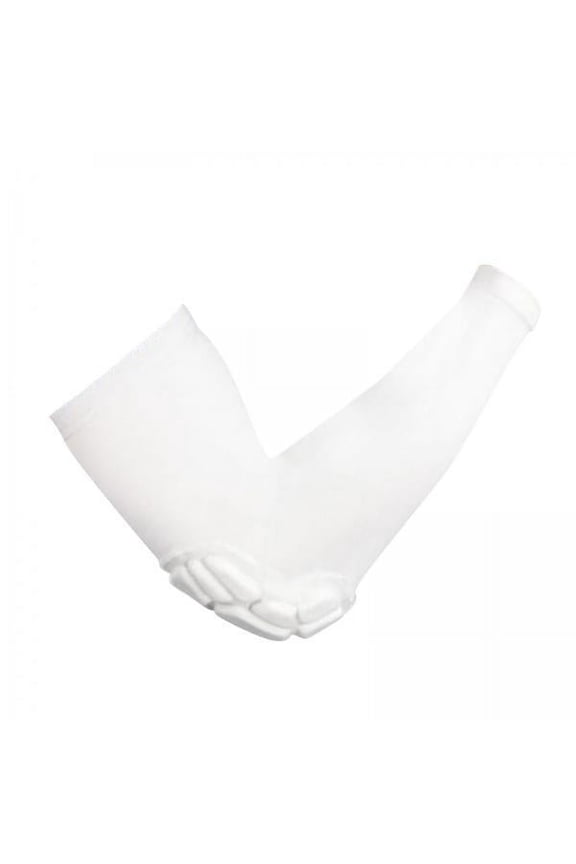 2x 1 Piece Padded Arm Sleeve, Compression Arm Sleeve W/ Elbow Pad for Football, Volleyball, Baseball Protection