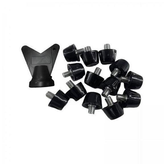 harayaa 2x 12 Pieces Soccer Shoe Cleats with Wrench, Soccer Shoe Spikes for Sports Shoes