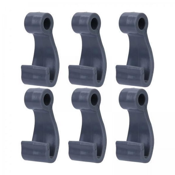 harayaa 2x 6 Pieces Bungee Shock Cord Hook J Hooks Multifunctional Kayak Attachments Black Lashing Hooks for Kayaks Accessories Paddle Canoe Repair
