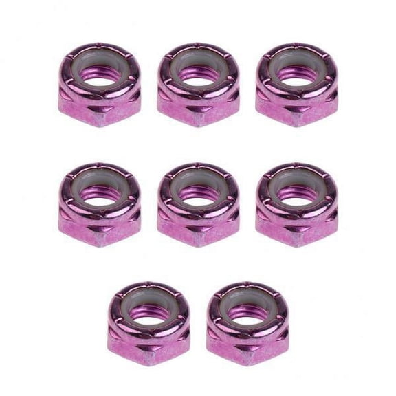 harayaa 2x 8pcs Heavy Duty Axle Nuts Kingpin Nuts Skateboard Longboard Trucks Nuts Color Optional