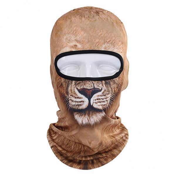 harayaa 2x Funny 3D Cycling Ski Hat Balaclava Animal Full Face Mask 1 Hole for Sports Outdoor