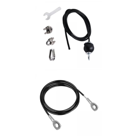 harayaa 2x Heavy Duty Fitness DIY Pulley Cable Machine System Strength Training Gym