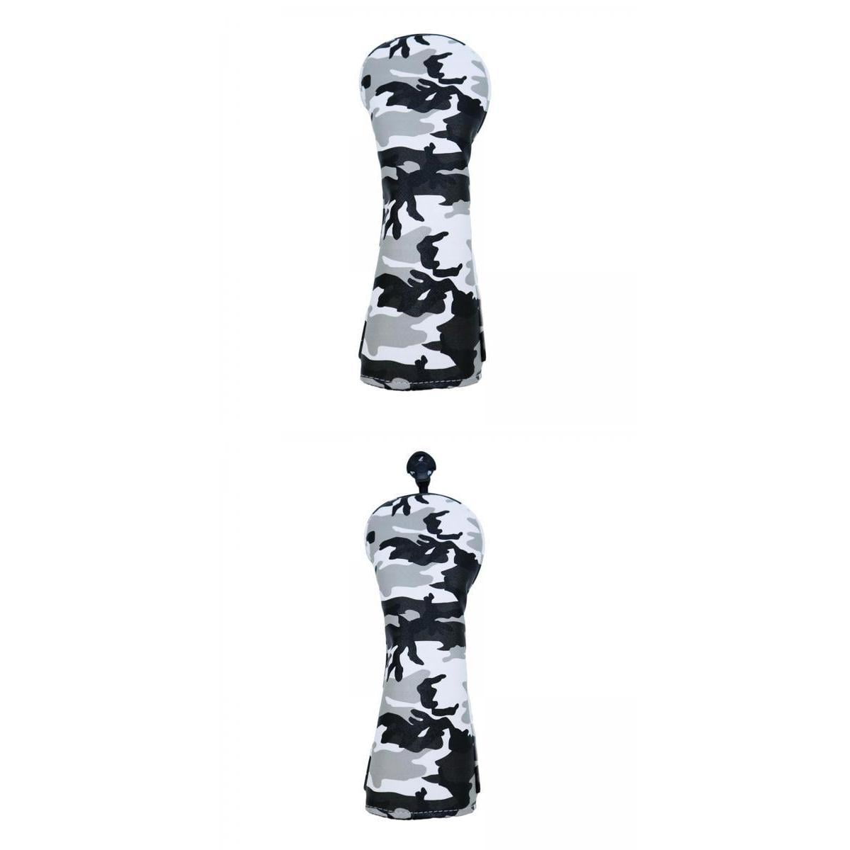 harayaa 2x Leather Golf Wood Head Cover Fairway Hybrid Headcover Guard with No. Tag