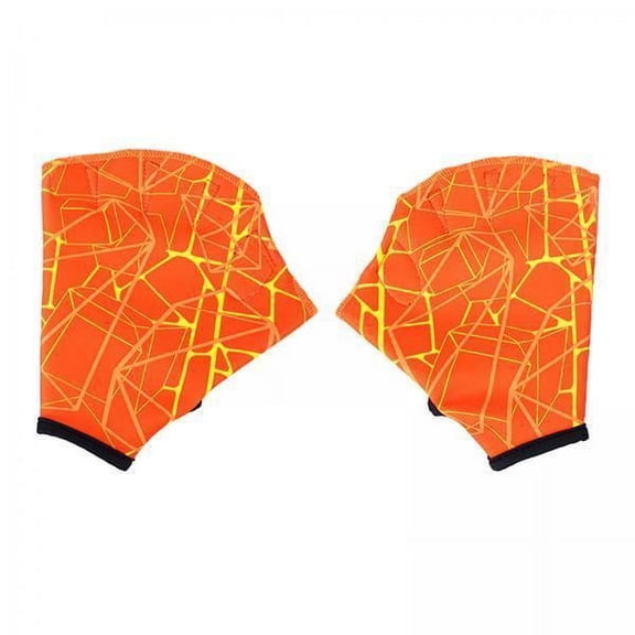 harayaa 2x Swimming Webbed Gloves Diving Training Hand Swimmer Webbed Gloves Paddle