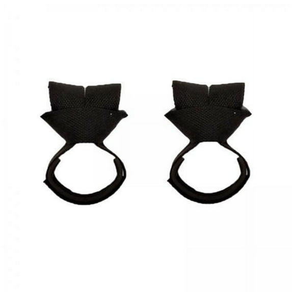 harayaa 2x2Pcs Gym Lifting Straps Wrist Support for Fitness Bodybuilding Weightlifting L 2 Pcs
