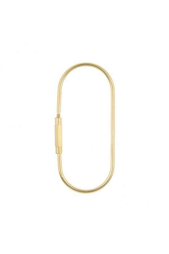 2xDurable Brass Screw Lock Keychain Clip Tool Hook Clasp O shape 2 Pcs