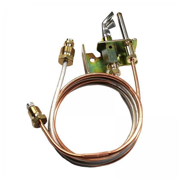harayaa 2xPilots Thermocouple and Tubing Water Heater Thermopile for Water Heater Accs