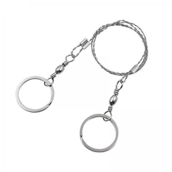 harayaa 2xStainless Steel Wire Saw Manual Chain Saw Lightweight Wear Resistant Steel Rope Hand Saw Pocket for Outdoor