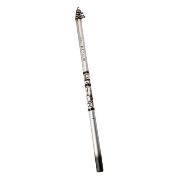 harayaa 2xTravel Fishing Rods Telescopic Travel Fishing Pole 5.2:1 2.1m