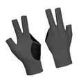 thumbnail image 1 of harayaa 3 Finger Billiards Glove Right Hand Billiard Accessories Three Fingers Glove Gray, 1 of 9