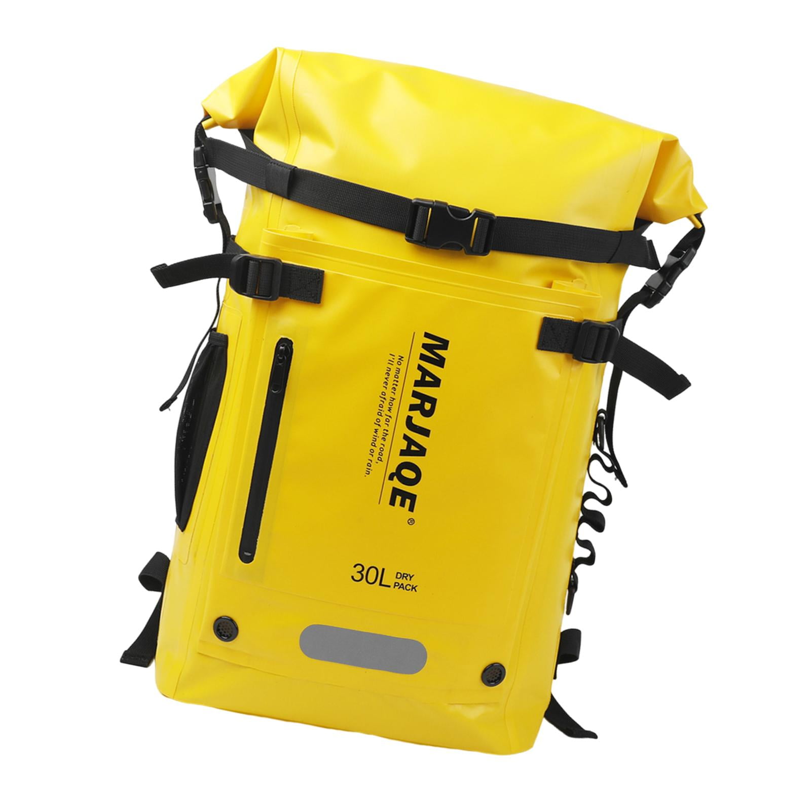 harayaa 30 Liters Swimming Backpack Dry Bag for Snorkeling Rafting Multi Compartment Yellow
