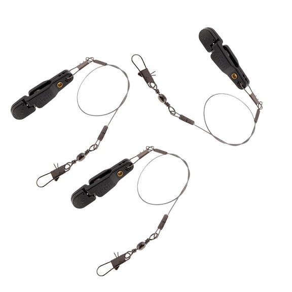 harayaa 3pcs Plastic, Stainless Steel Planer Board Release Clip Downrigger Fishing Line