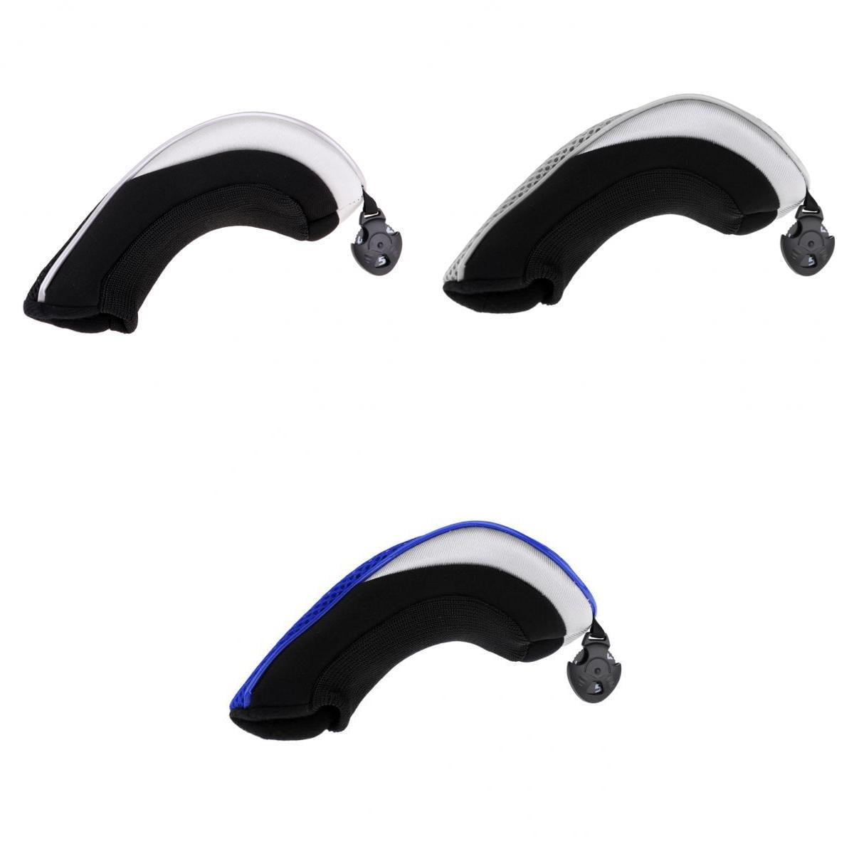 harayaa 3pieces Premium Golf Head Covers Woods Hybrids UT Headcover Protector Guard
