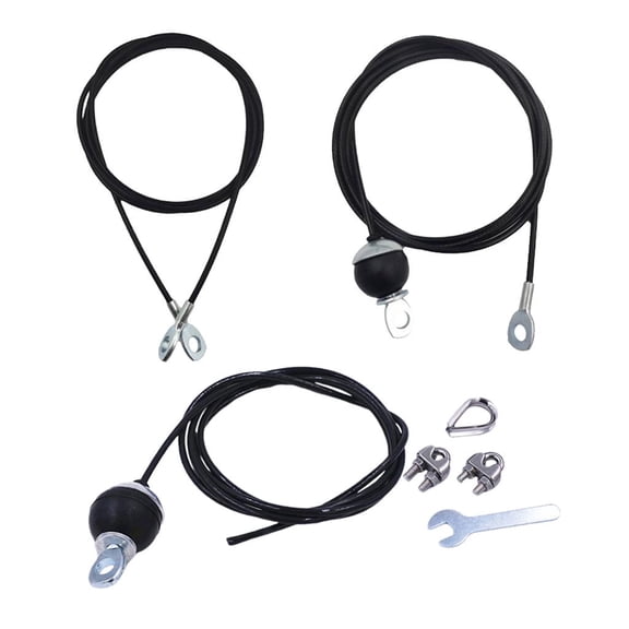 harayaa 3x 2m Fitness DIY Pulley Cable System Arm Hand Strength Workout Accessory Set