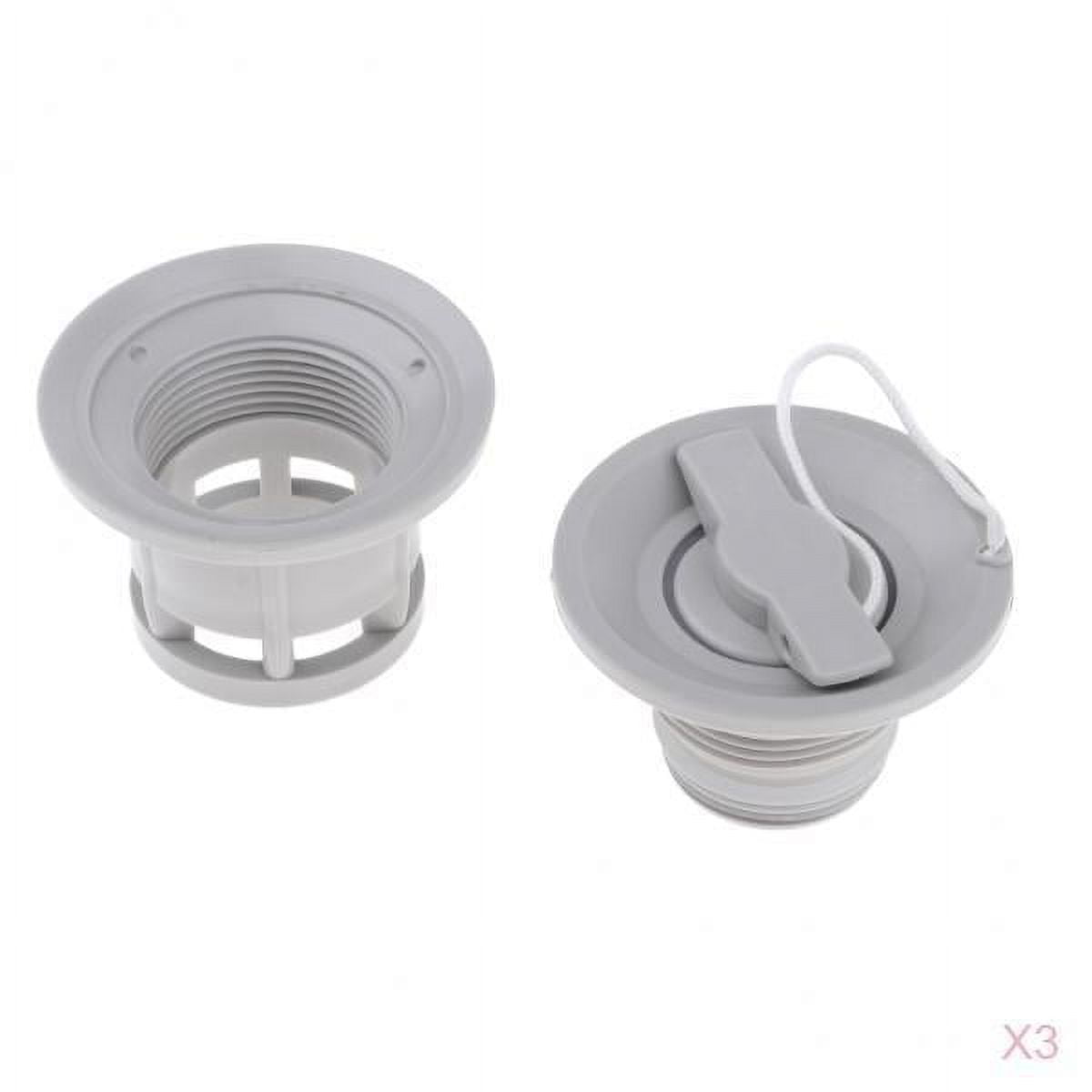 harayaa 3x 6 Holes Inflatable Boat Kayak Raft Boating Drifting Canoe Air Accessories Airbed Air Mattress Replacement Parts - Durable PVC