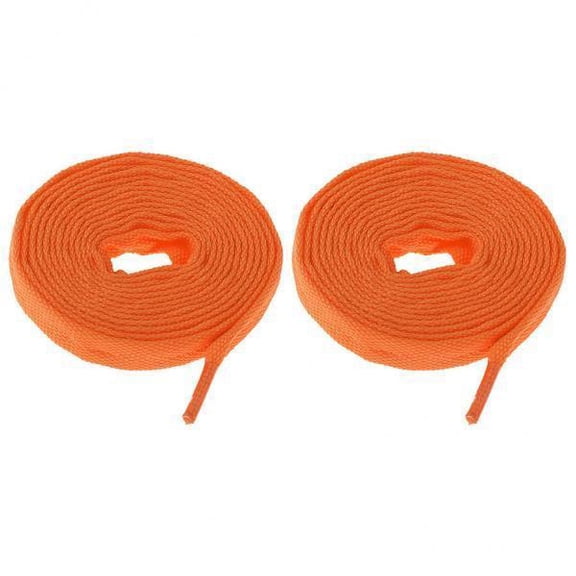 harayaa 3x1 Pair Roller Inline Skate Shoelaces Skating Skates String Shoe Laces Orange 3 Pcs