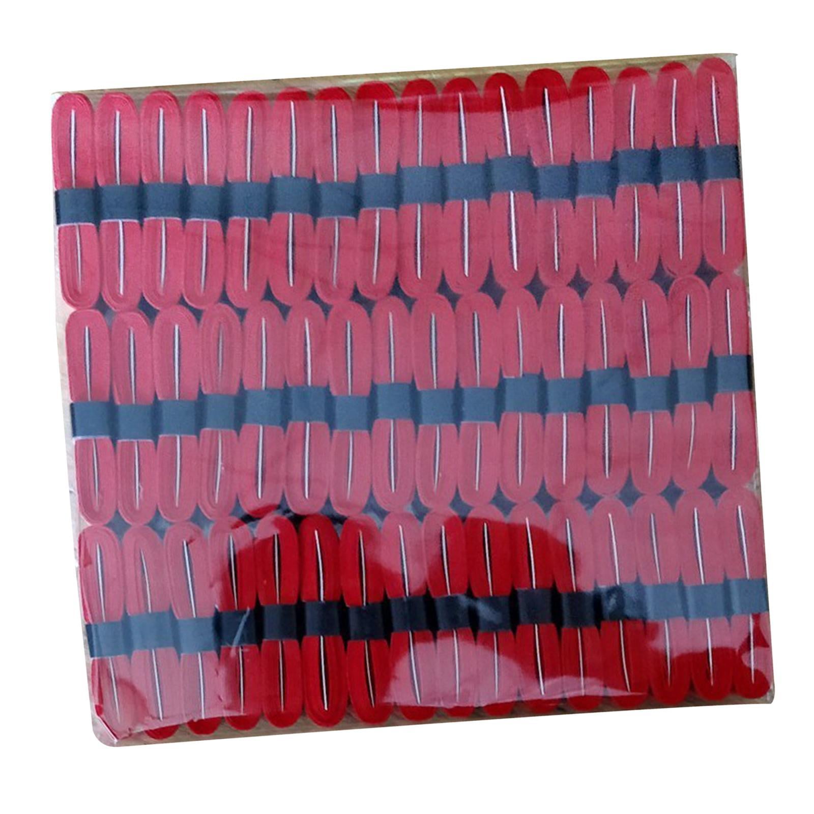 harayaa 48Pcs Tennis Racket Grip Tape Badminton Squash Racket Over Grip Sweat Absorption red