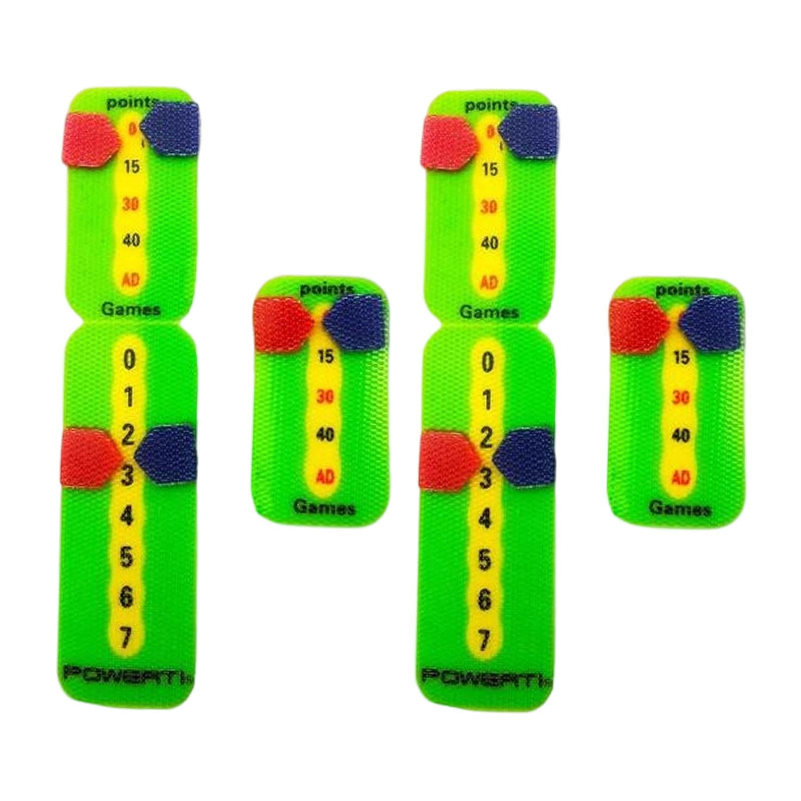 harayaa 4PCS Tennis Racquet And Paddle Scorekeeper Small Score Boards That Score The Right Recording Points, Match PVC Tennis