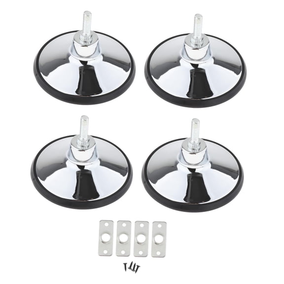 harayaa 4Pcs Billiard Pool Table Leg Levelers Adjustable Pad Game Table Leg Levelers