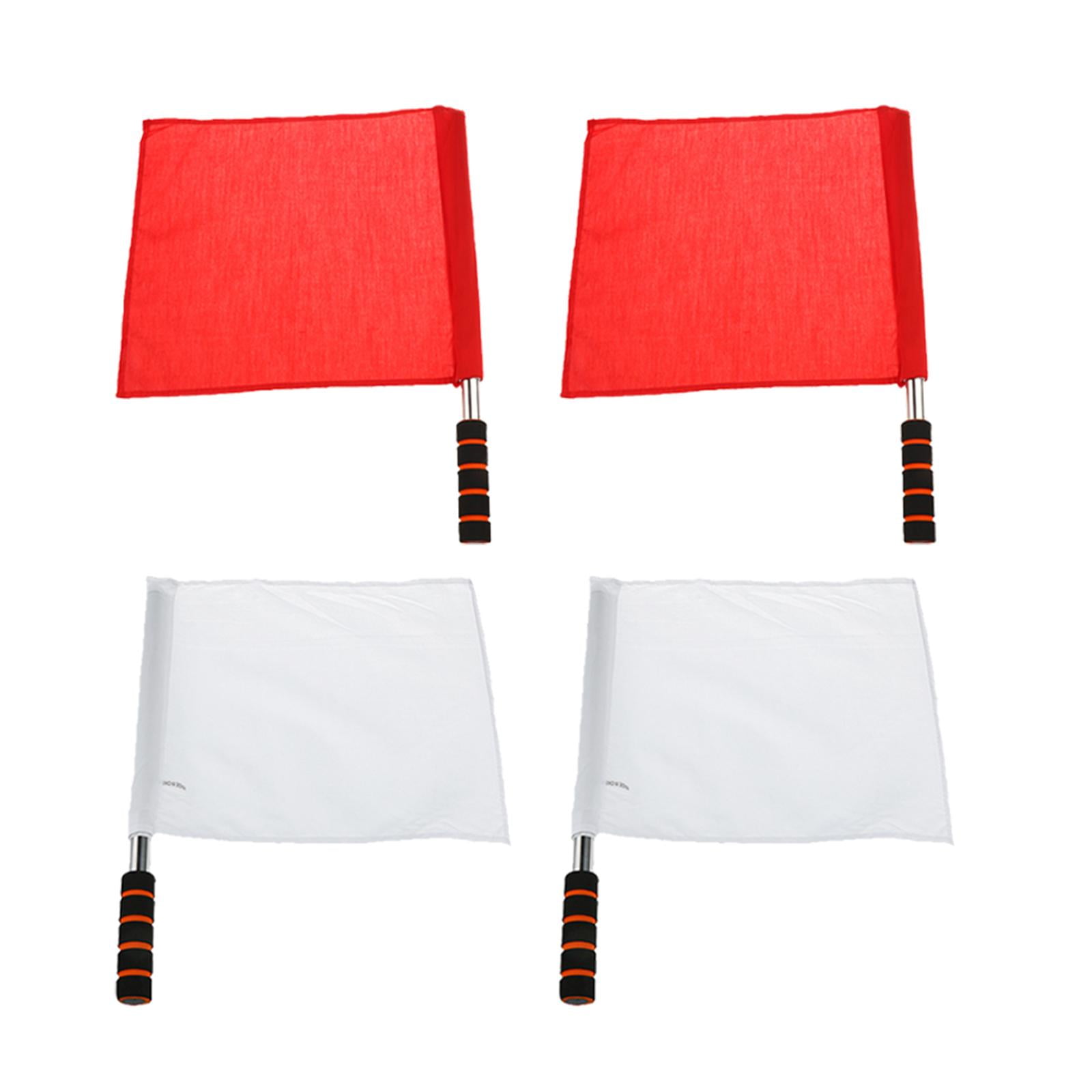 harayaa 4pcs Referee Football Lineman Flag Athletic Competition Flag Field Sports Judge