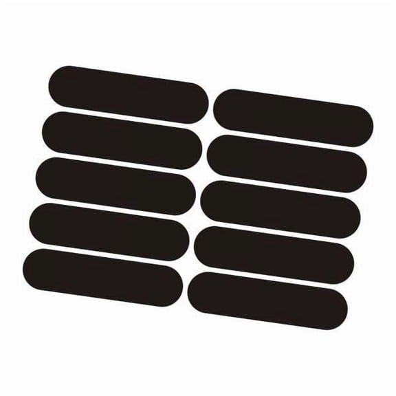 harayaa 4x10x Reflective Stickers Decor Warning Sticker for Bicycle Vehicles Rain Gear Black