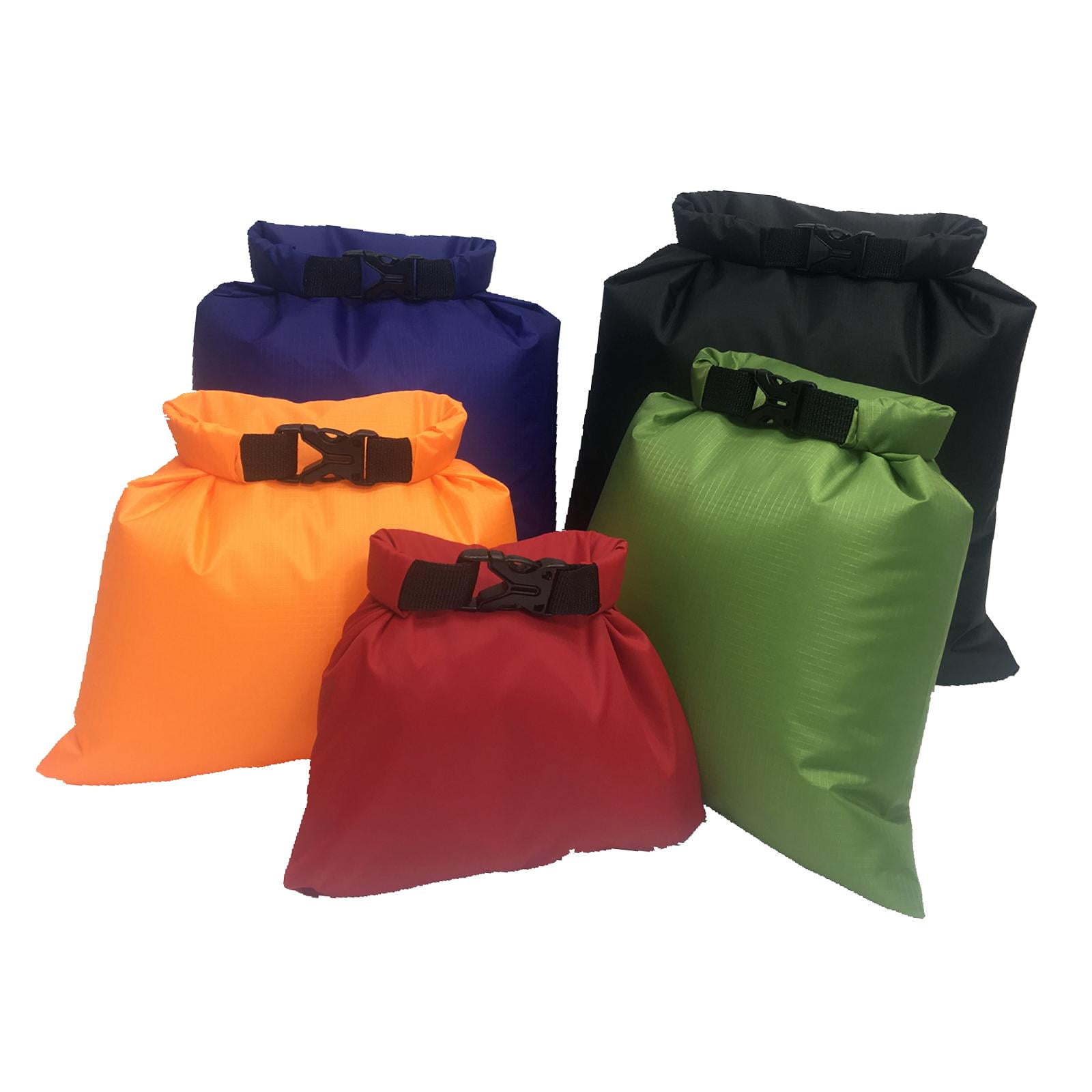 harayaa 5 Pieces Dry Bag Marine 1.5L 2.5L 3.5L 4.5L 6L Portable Multifunctional Multiple Style A