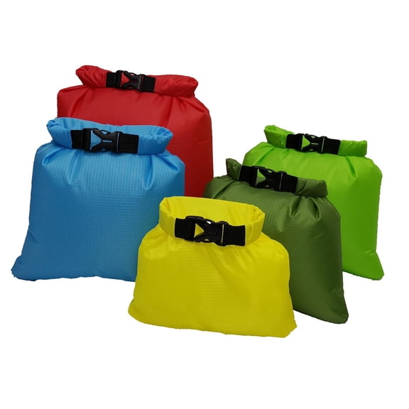 harayaa 5 Pieces Dry Bag Marine 1.5L 2.5L 3.5L 4.5L 6L Portable Multifunctional Multiple Style E