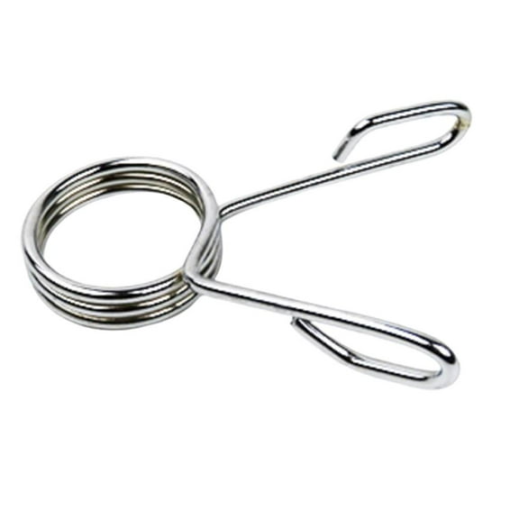 harayaa 50mm Barbell Gym Weight Barbell Barbell Locking Spring Clamp Collar Clips Silver 3 Coil Rings