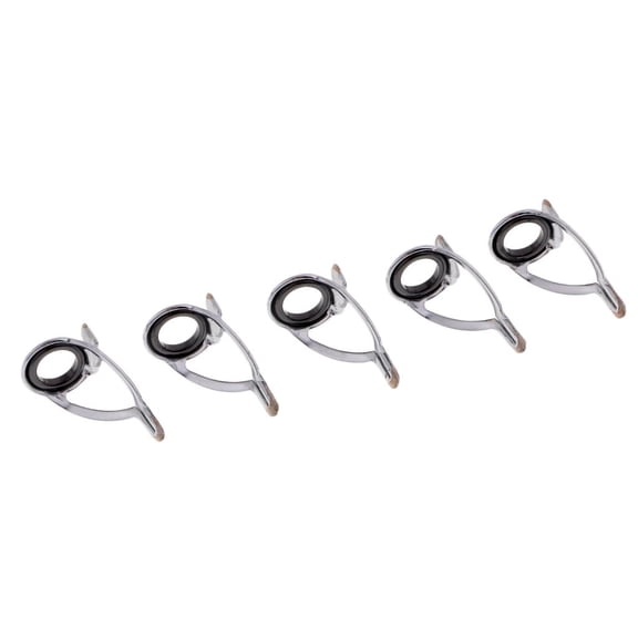 harayaa 5pcs Fishing Rod Guides 8# Double Leg Casting Rod Guides Eye Rings