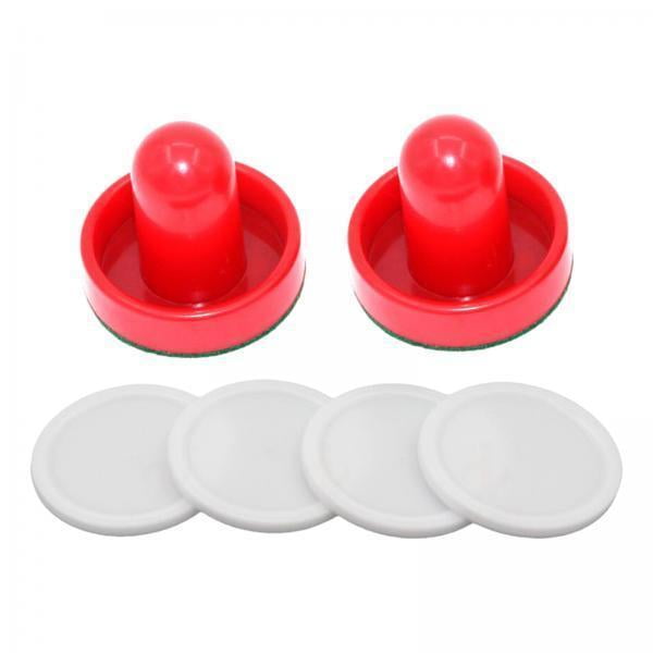 harayaa 5xAir Hockey Paddles Accessories 2x Air Hockey Pushers and 4x