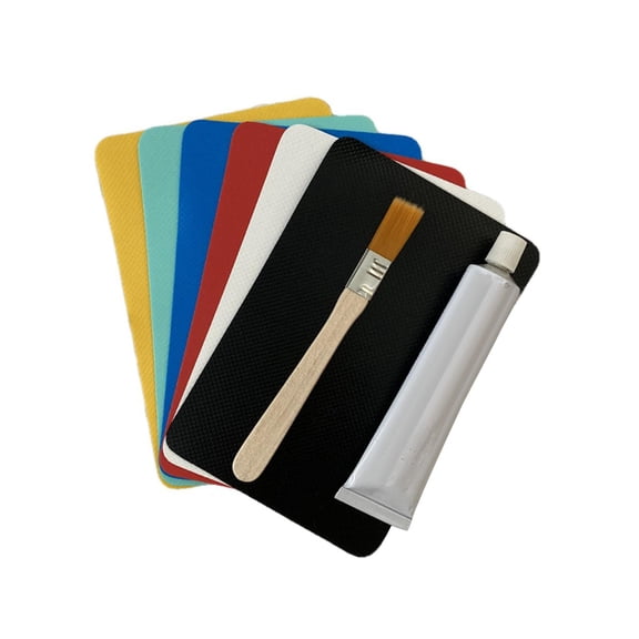 harayaa 6 Pieces Boat Repair Patch Leakproof PVC Repair Patches for Rubber Boat Swimming