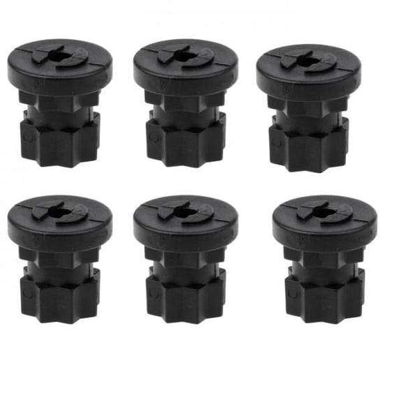 harayaa 6Pcs Mount Track Base Kayak Boating Fishing Rod Holder Track System