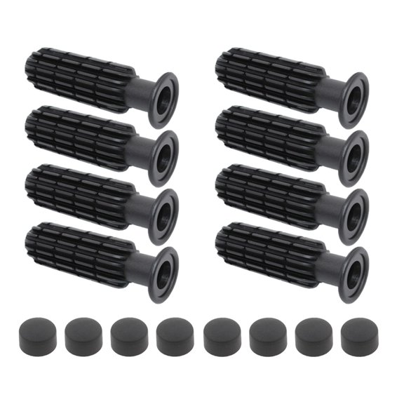 harayaa 8 Pieces Foosball Game Handle Replace Practical Table Soccer Rod Non Slip Design