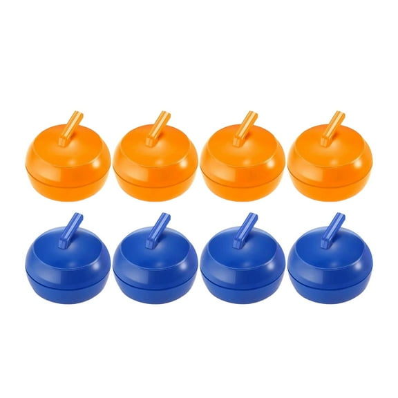 harayaa 8Pcs Tabletop Curling Game Tabletop Curling Pucks Mini Tabletop Games for Travel
