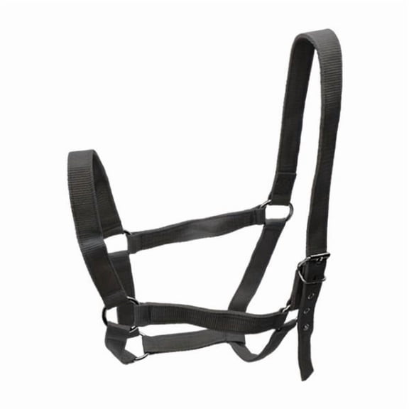 harayaa Adjustable Horse Halter Rope Harness Wear Resistant Horse Training Equipment for black