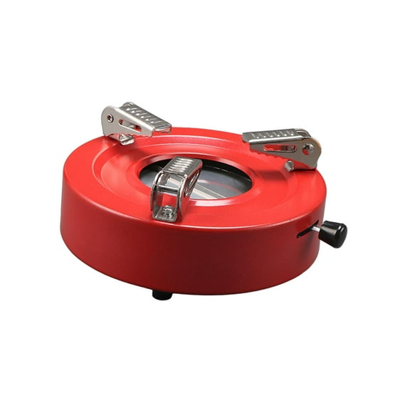 harayaa Alcohol Stove Kitchen Tool Spirit Burner Camping Stove for BBQ Picnic Restaurant red