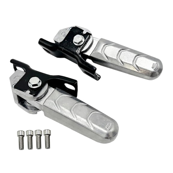 harayaa Aluminum Alloy Electric Bike Footrests, Easy-to-install Replacement Accessories,