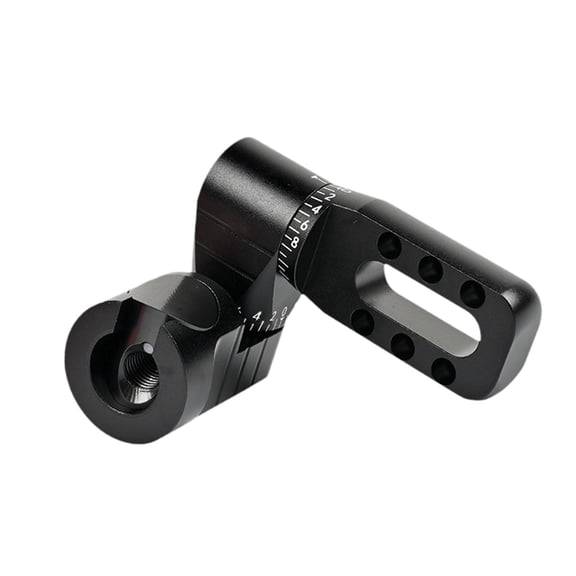 harayaa Archery Single Side V Bar Bow Mount Quick Release Adjustable Aluminum Alloy Back Black