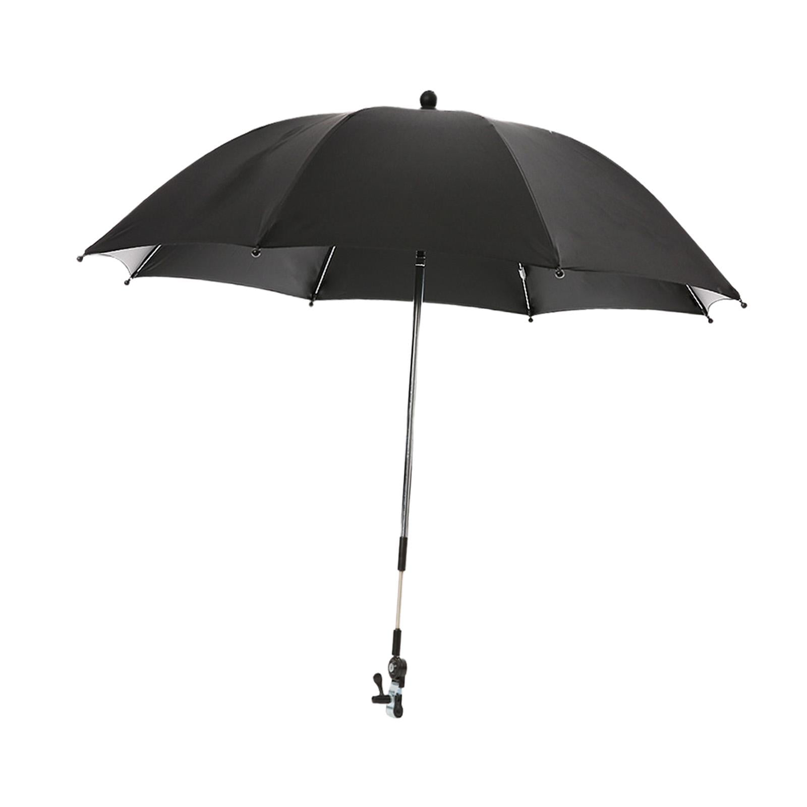 harayaa Baby Pram Umbrella with Clamp Baby Stroller Parasol Universal Summer 360 Degree black