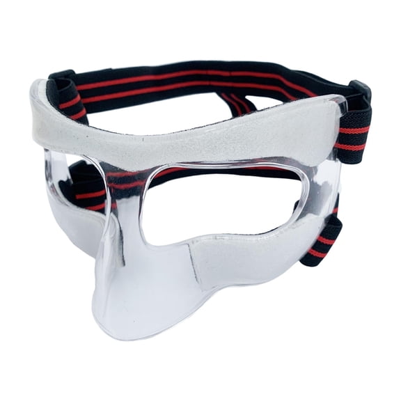 harayaa Basketball Face Mask Baseball Face Guards for Broken Nose Sport Mask Sports Nose Full Face Red Rope