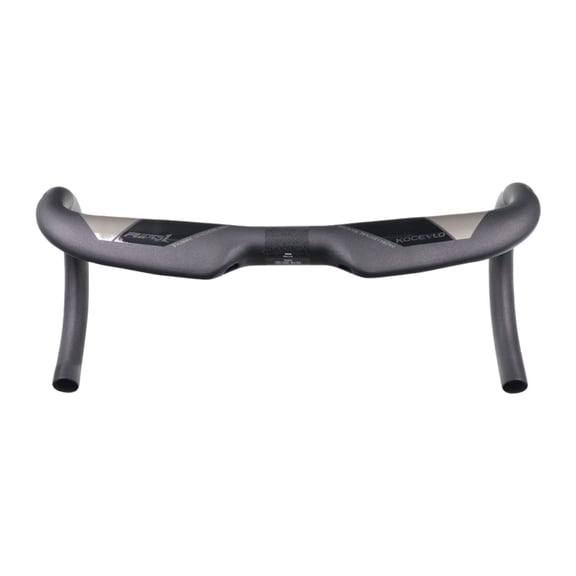 harayaa Bicycle Handlebar Carbon Fiber Sturdy Cycling Accessories Versatile for Mountain 38cm