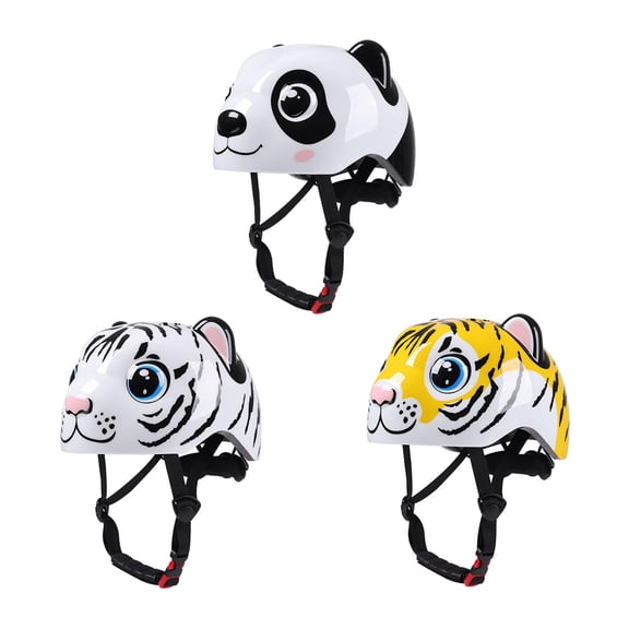 harayaa Bicycle Helmet, Lightweight, Shockproof, Cartoon Design, Breathable, for Skating Panda