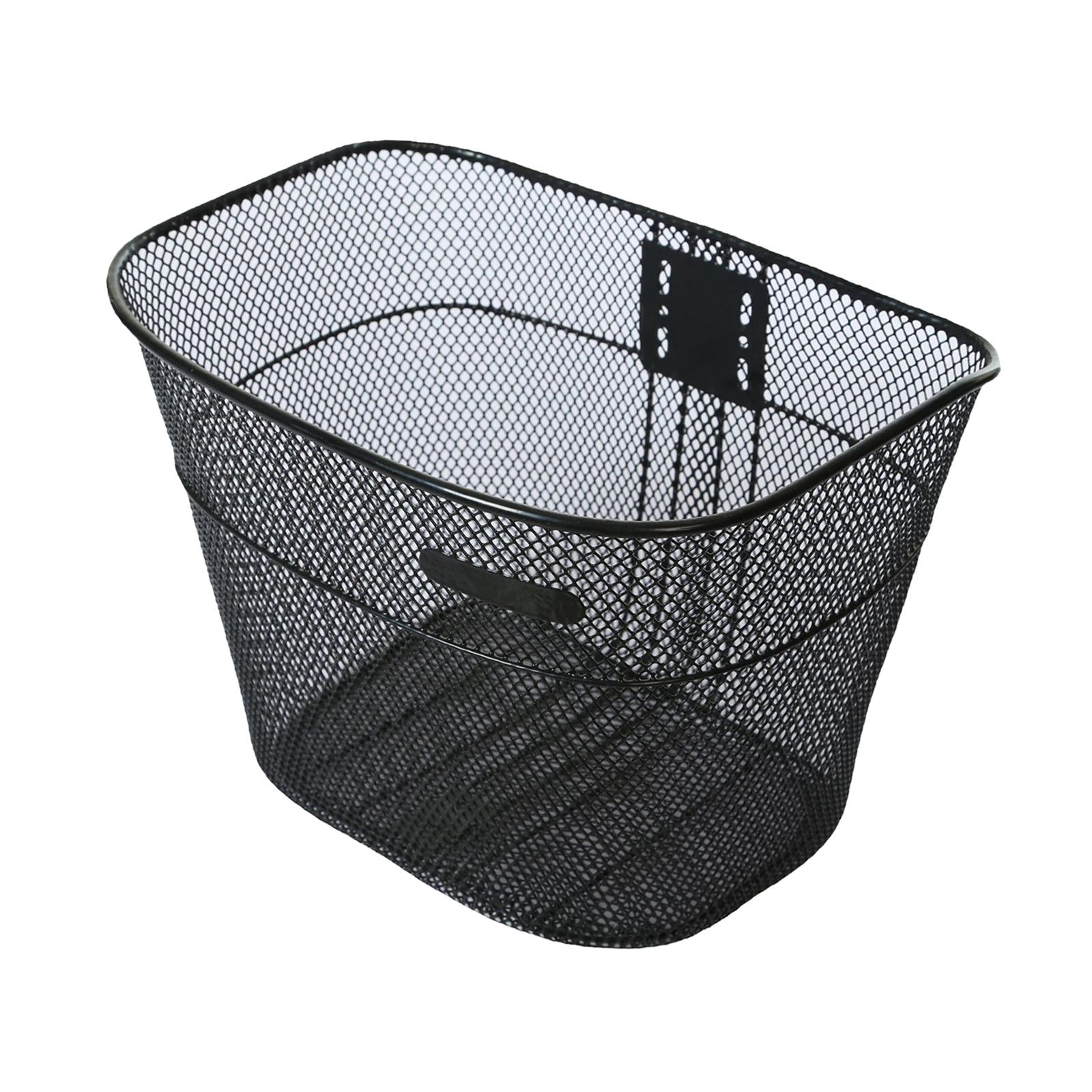 harayaa Bike Basket Basket Large Space Rustproof Bike Frame Basket Bike Front Basket for Black