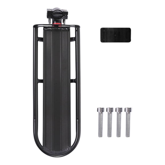 harayaa Bike Rear Rack Aluminum Alloy Seatpost Luggage Mount Cargo Shelf Holder Quick Release Adjustable Support Strong Construction Suitable for City Riding