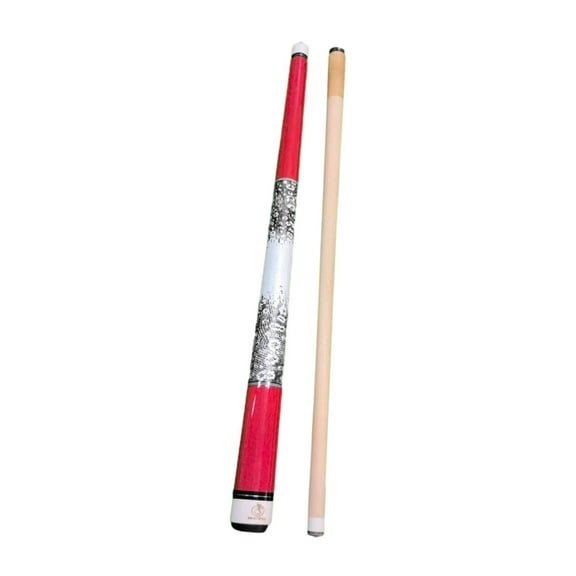 harayaa Billiard Cues Stick 57" Multifunctional Professional Lightweight Gifts 1/2 Split Red