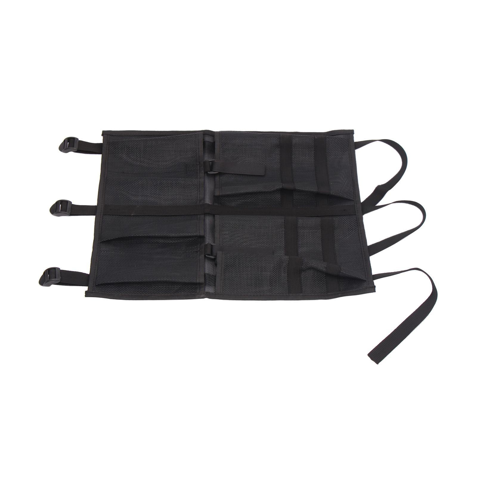 harayaa Black Nylon Mesh Storage Sleeve Pocket Kayak Canoe Tackle Box Organizers Gear Accessory Pouch for Kayak Fishing Boat Beer Tool Kit