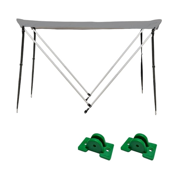 harayaa Boat Canopy Bimini Top Covers with Support Rod, Sun Protection Kayak Awning Boat Canopy with Base