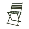 harayaa Camping Chair Solid Folding Stool with Back Support for Home